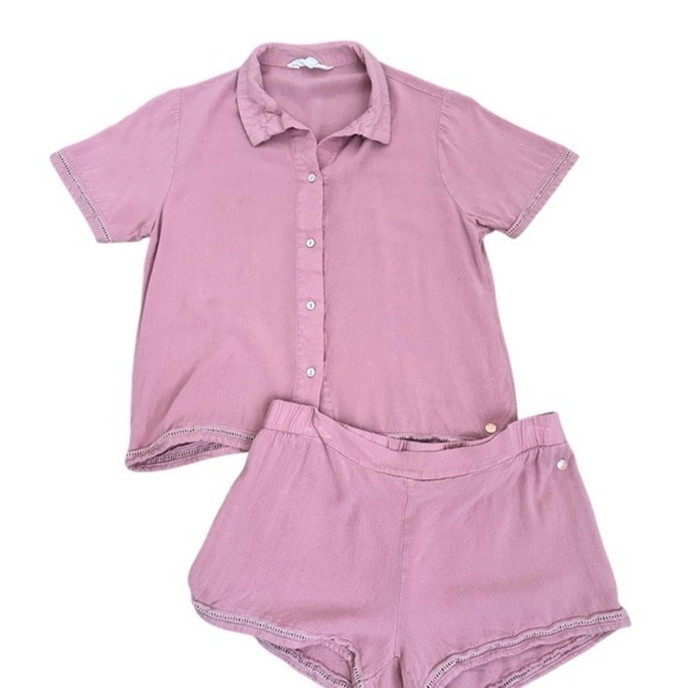 Danskin Pink Pajama Set Intimates Sleepwear